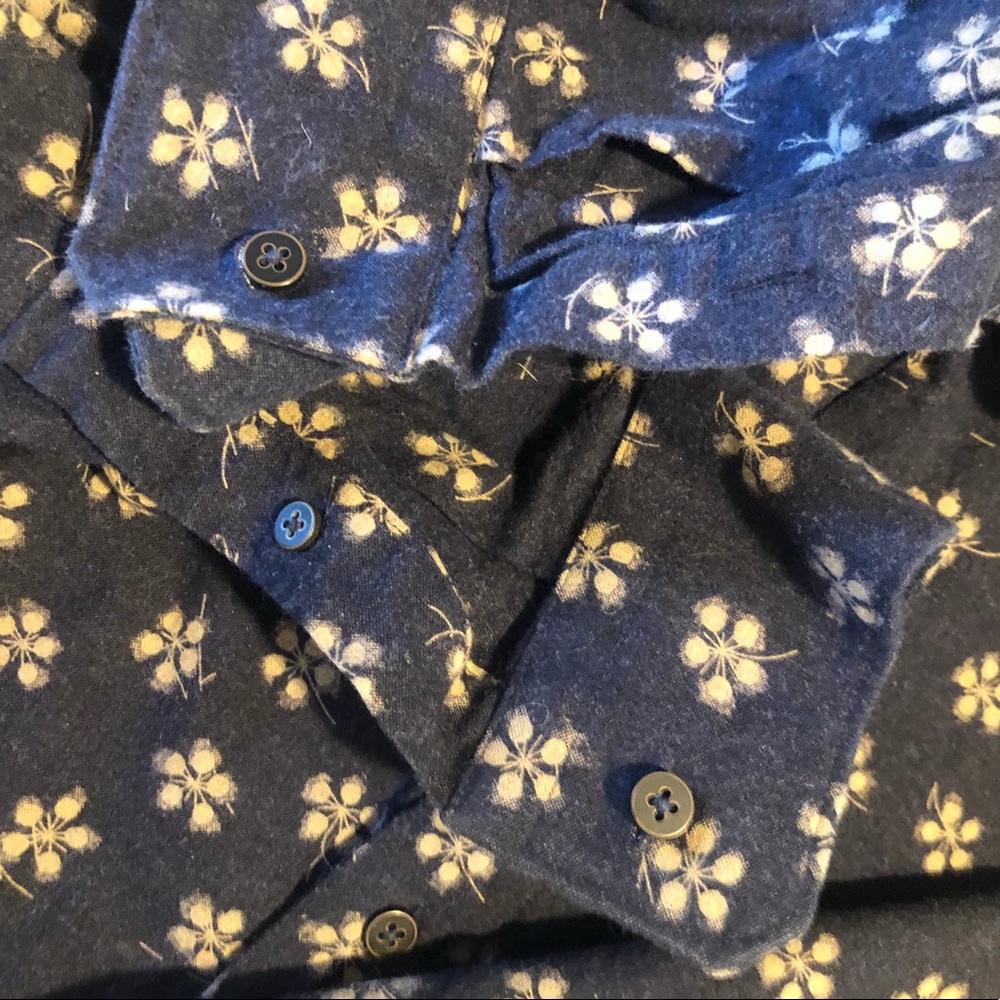 Zara Man Basic Button Down Slim Fit Charcoal Prin… - image 8